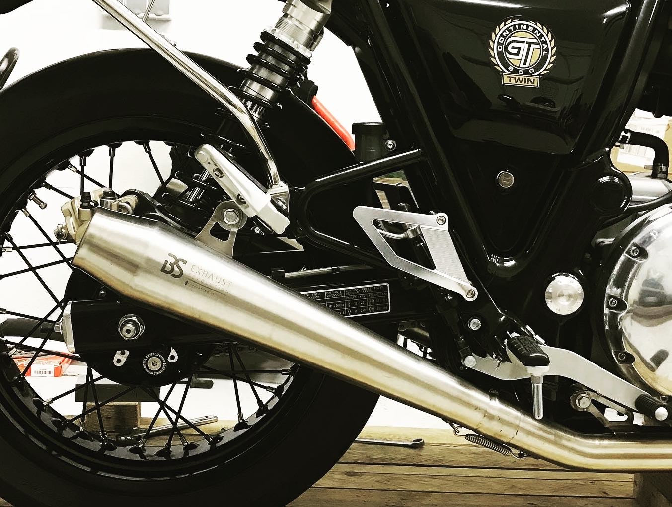 Heel Guards Kit for original CONTINENTAL GT650 Rearsets