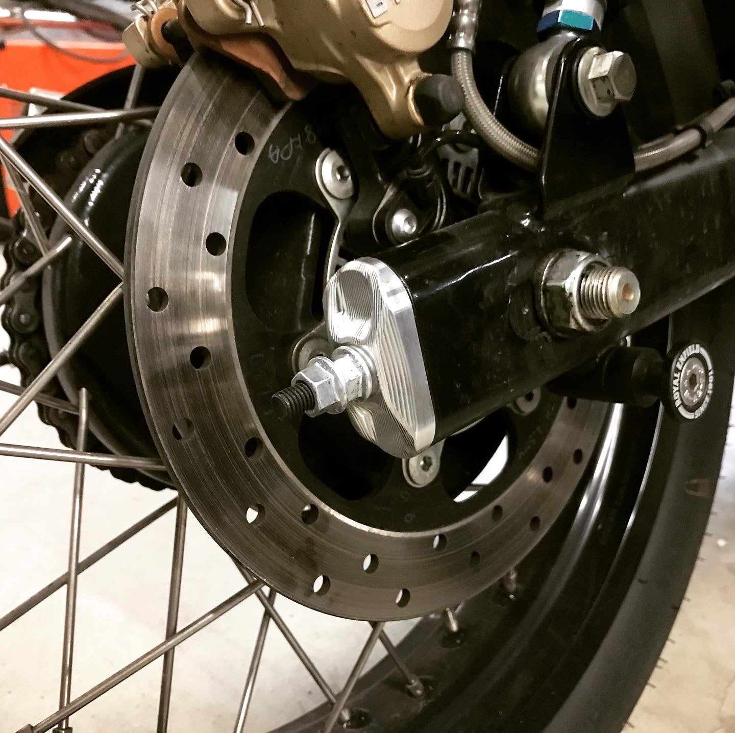 Swingarm Adjuster End Caps