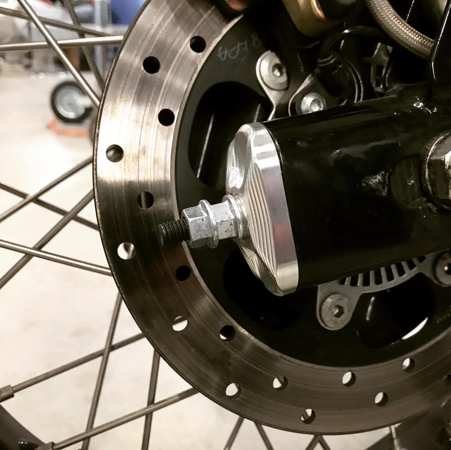 Swingarm Adjuster End Caps