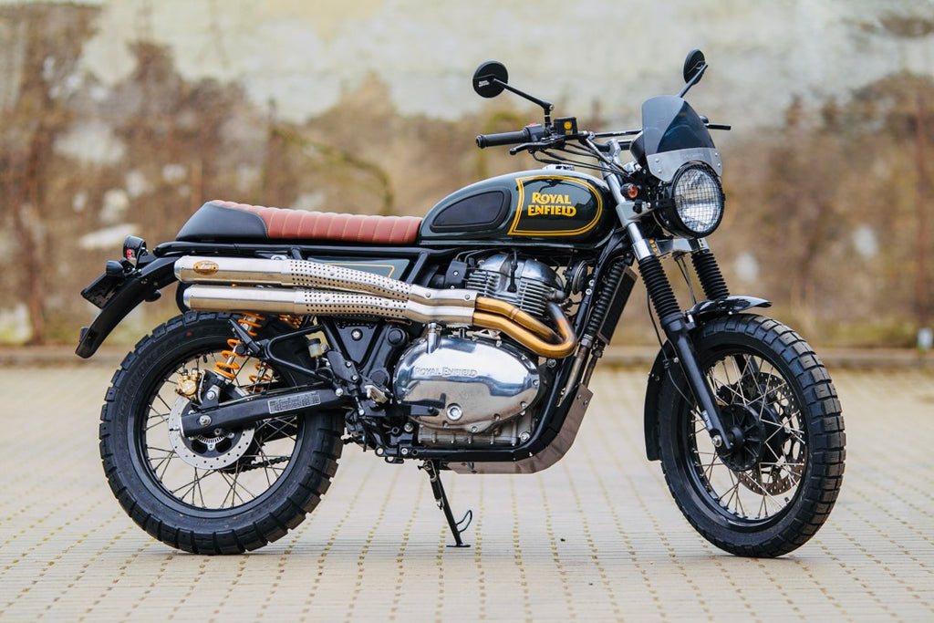 ZARD “Flat” Full Exhaust System (2-in-2 High Mount) for ROYAL ENFIELD CONTINENTAL GT BEAR 650 2019-2026