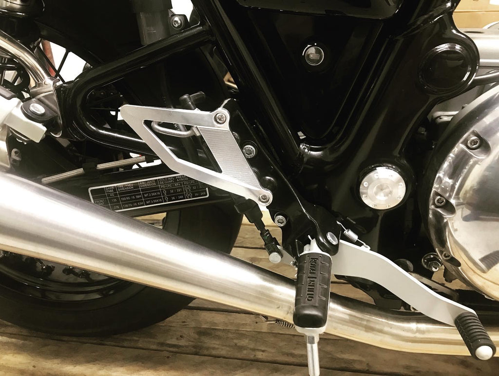 Heel Guards Kit for original CONTINENTAL GT650 Rearsets